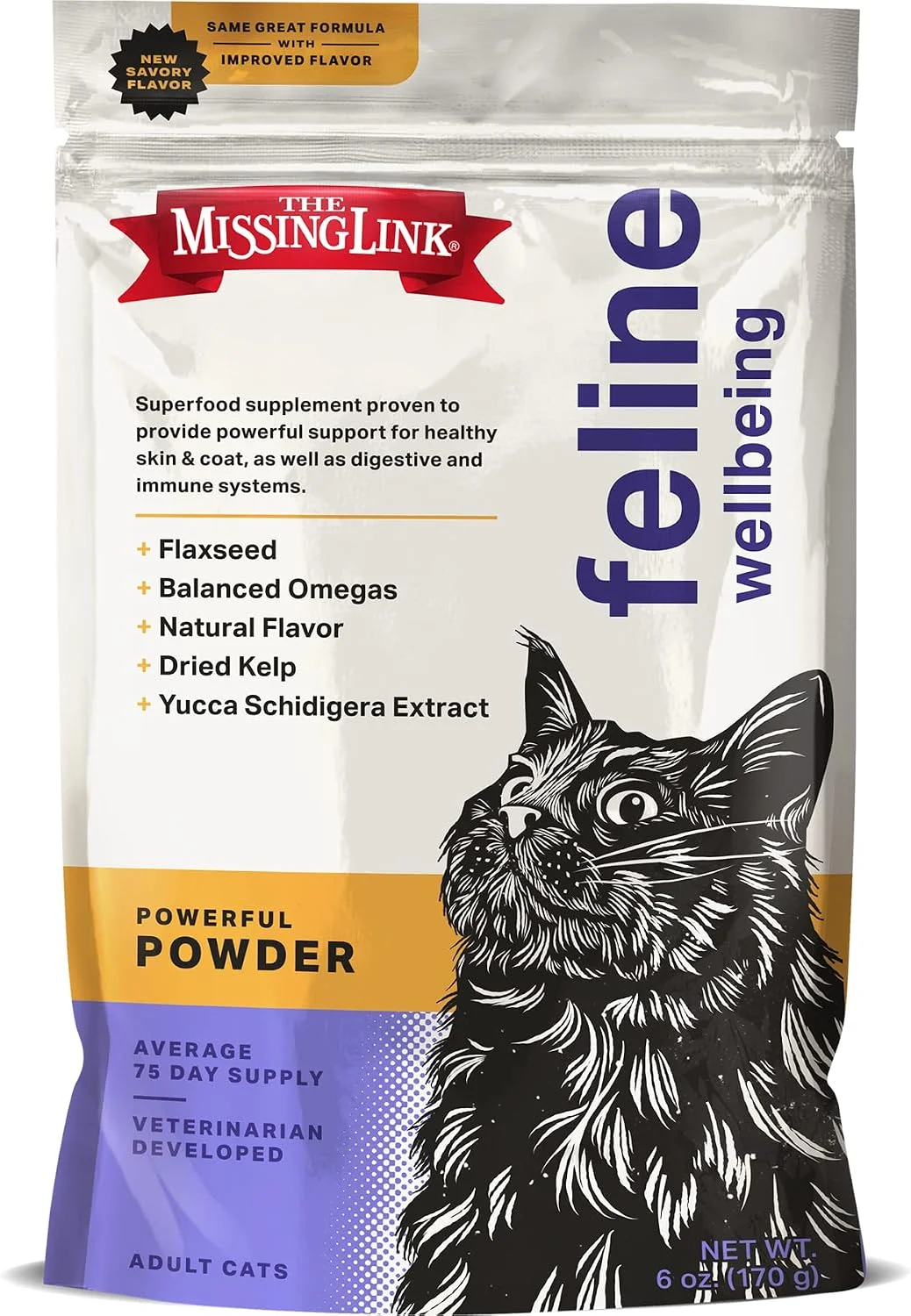 The Missing Link Feline Superfood suplemento en polvo para gatos · 170 g