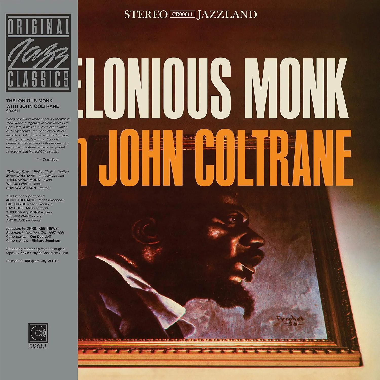Thelonious Monk With John Coltrane – Thelonious Monk With John Coltrane (Vinilo, LP, 180 g, Original Jazz Classics)