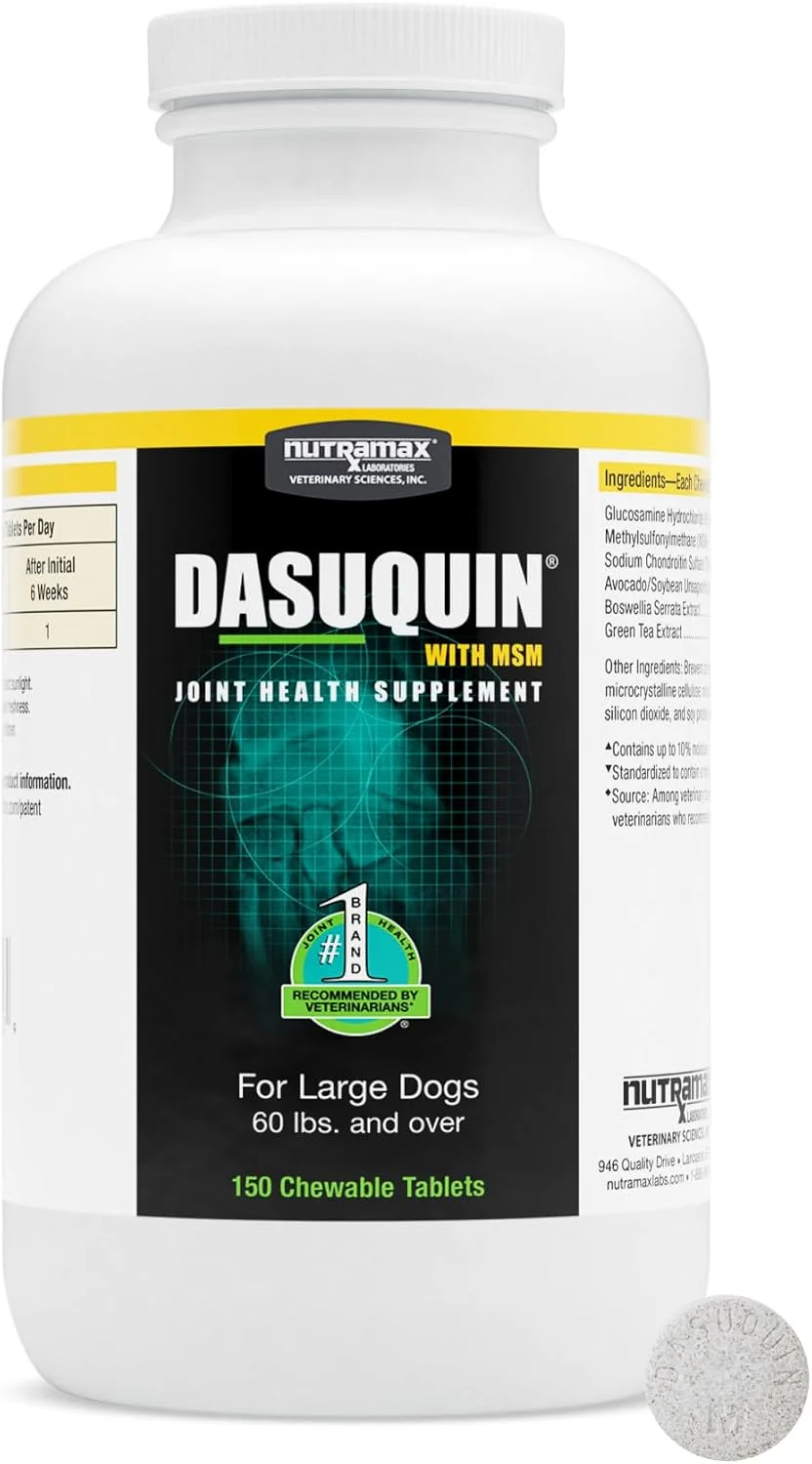 Nutramax Dasuquin con MSM para perros grandes · 150 comprimidos masticables