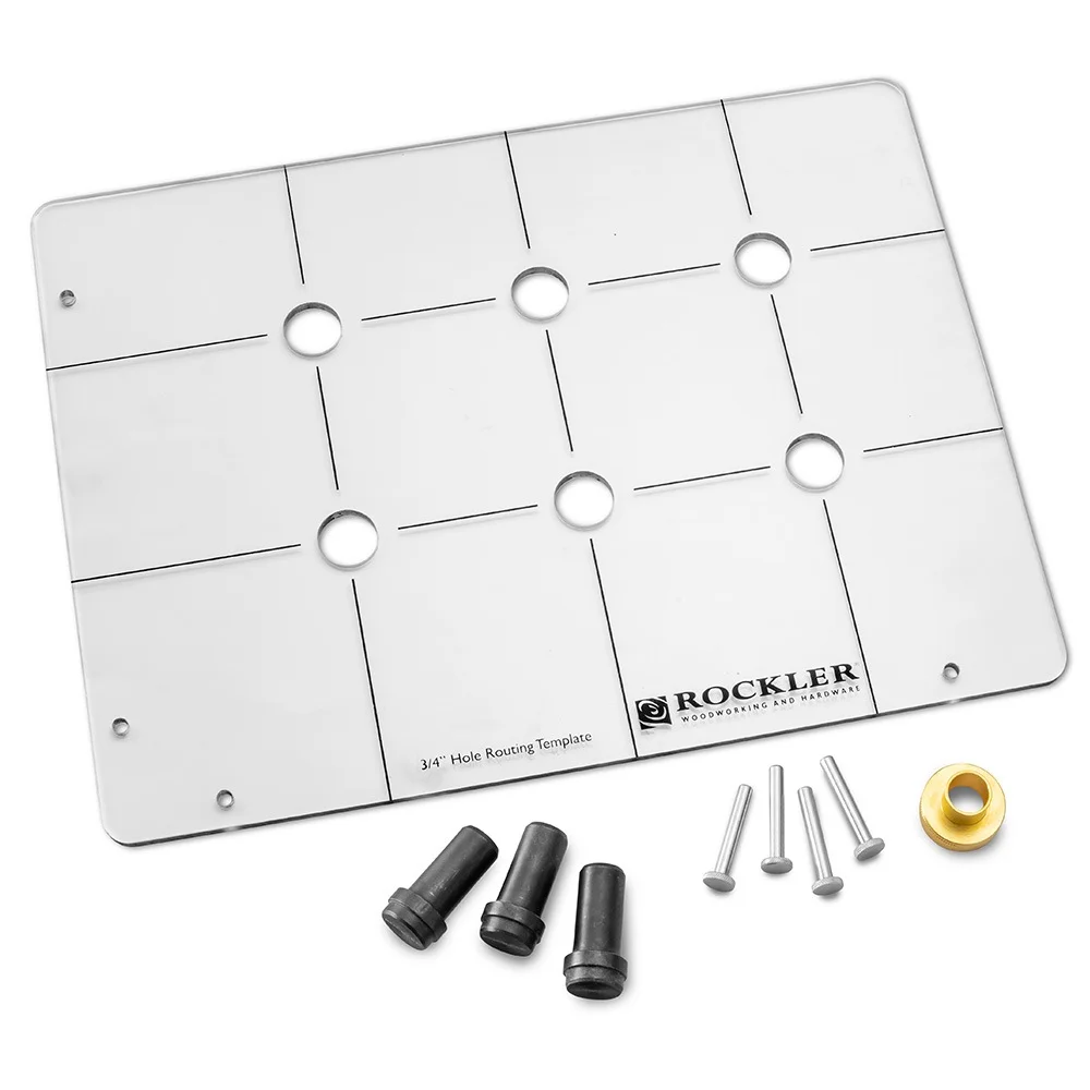 Rockler 63779 · Plantilla para agujeros de banco de 3/4 pulgadas