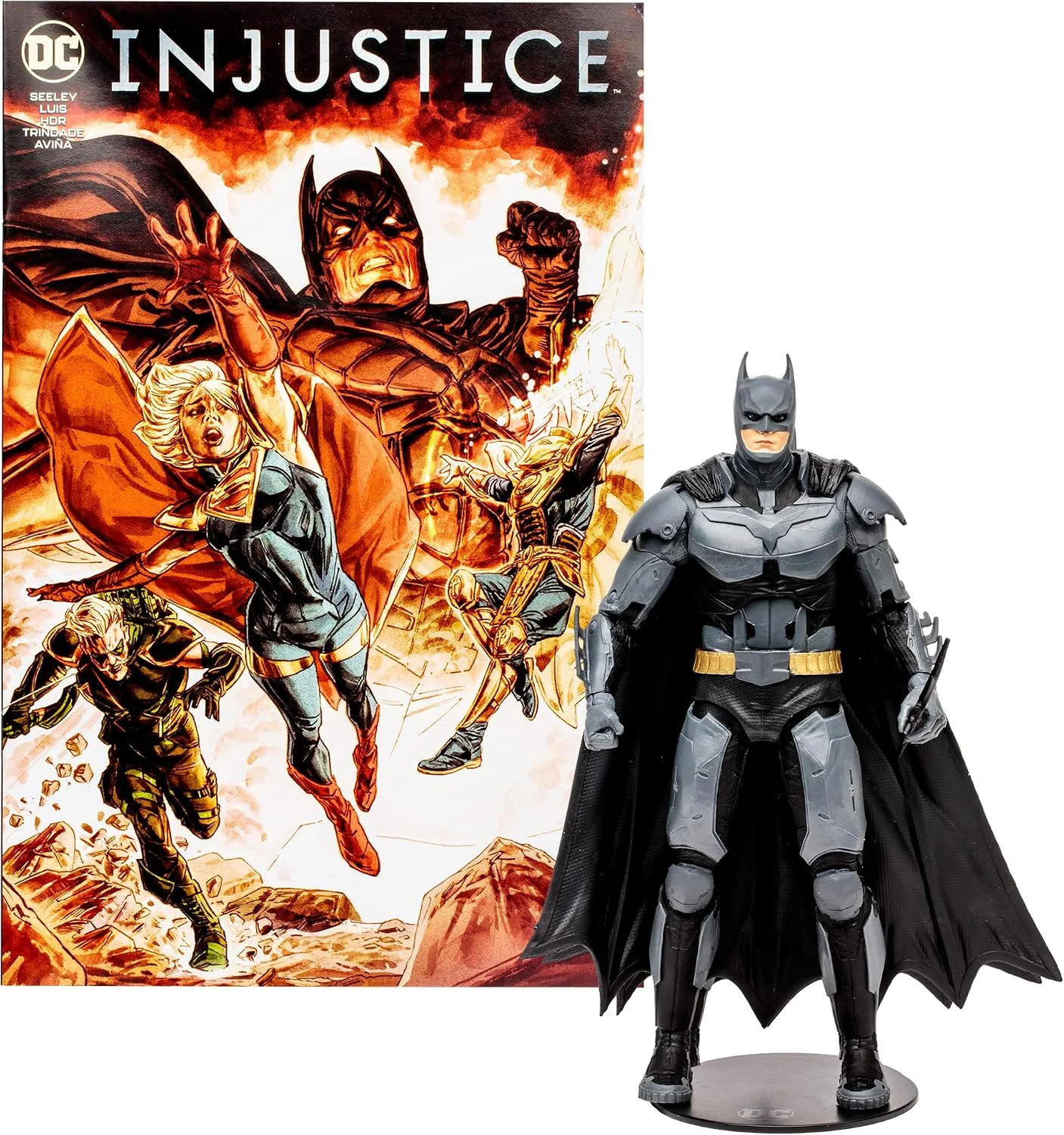 Figura DC Direct Batman (Injustice 2) 18 cm con cómic – McFarlane