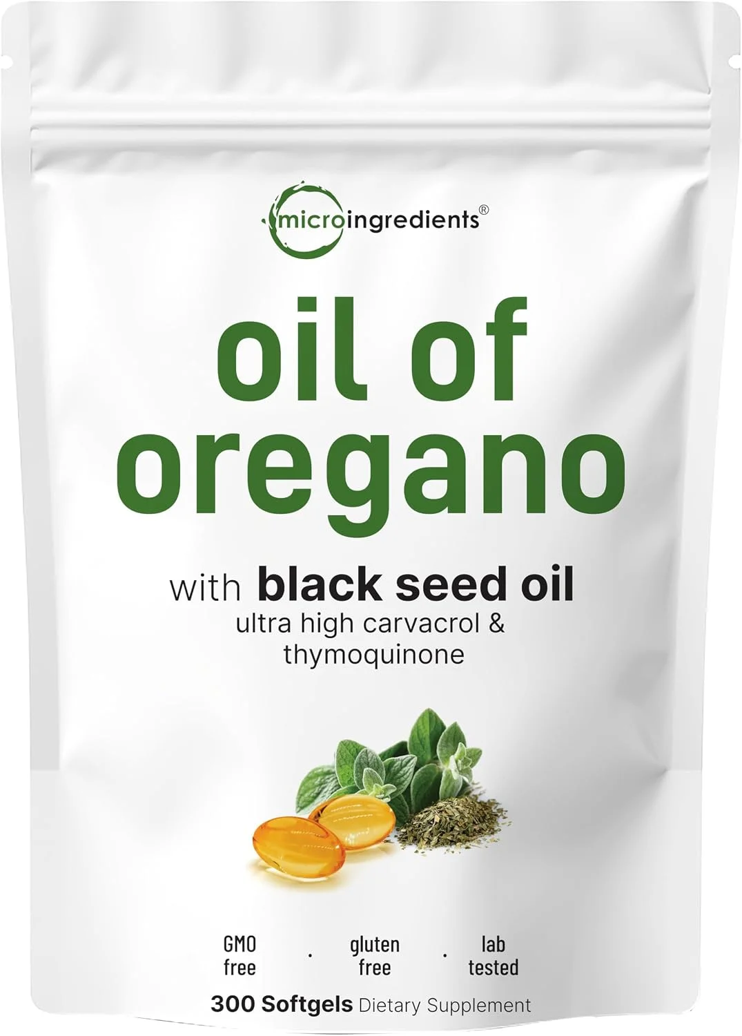 Aceite de Orégano con Semilla Negra · 300 cáps.