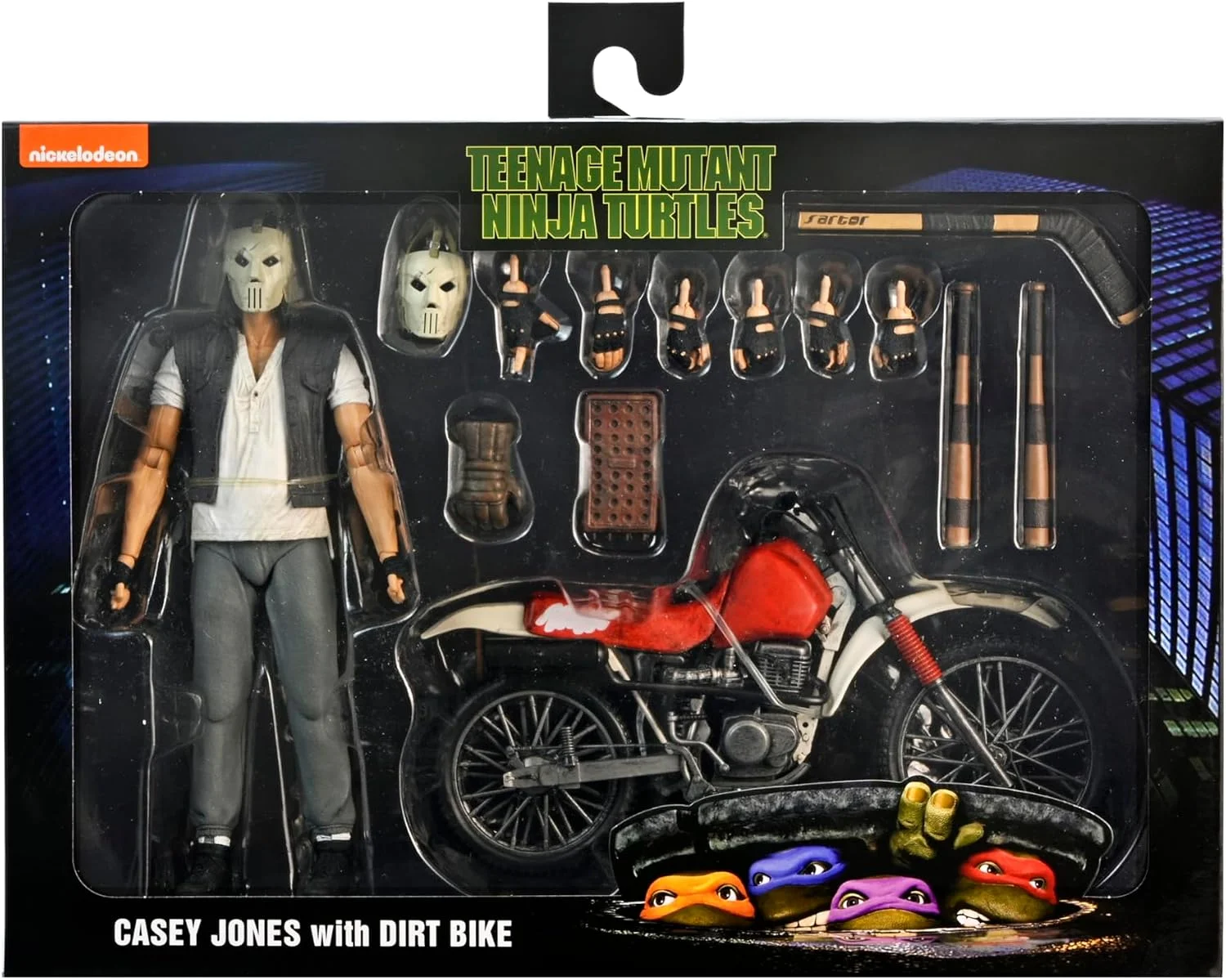 Figura Tortugas Ninja Casey Jones Deluxe (película 1990) 18 cm – NECA