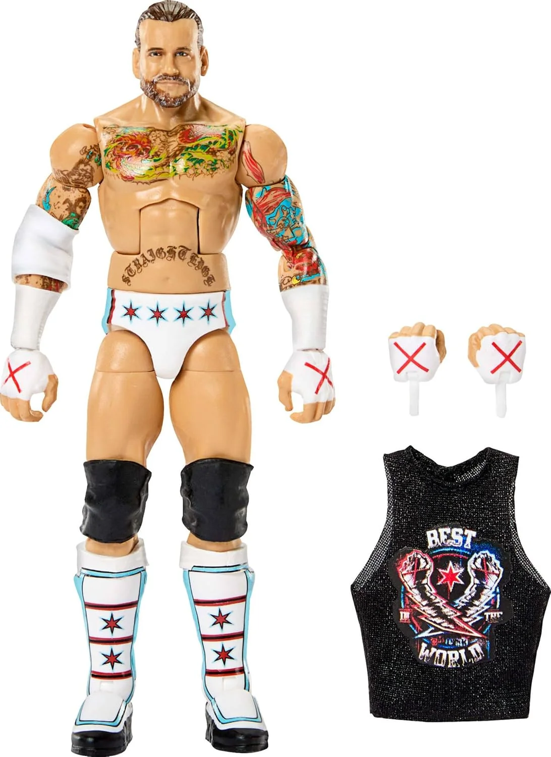 Figura WWE Elite Collection Greatest Hits CM Punk 2025 15 cm – Mattel