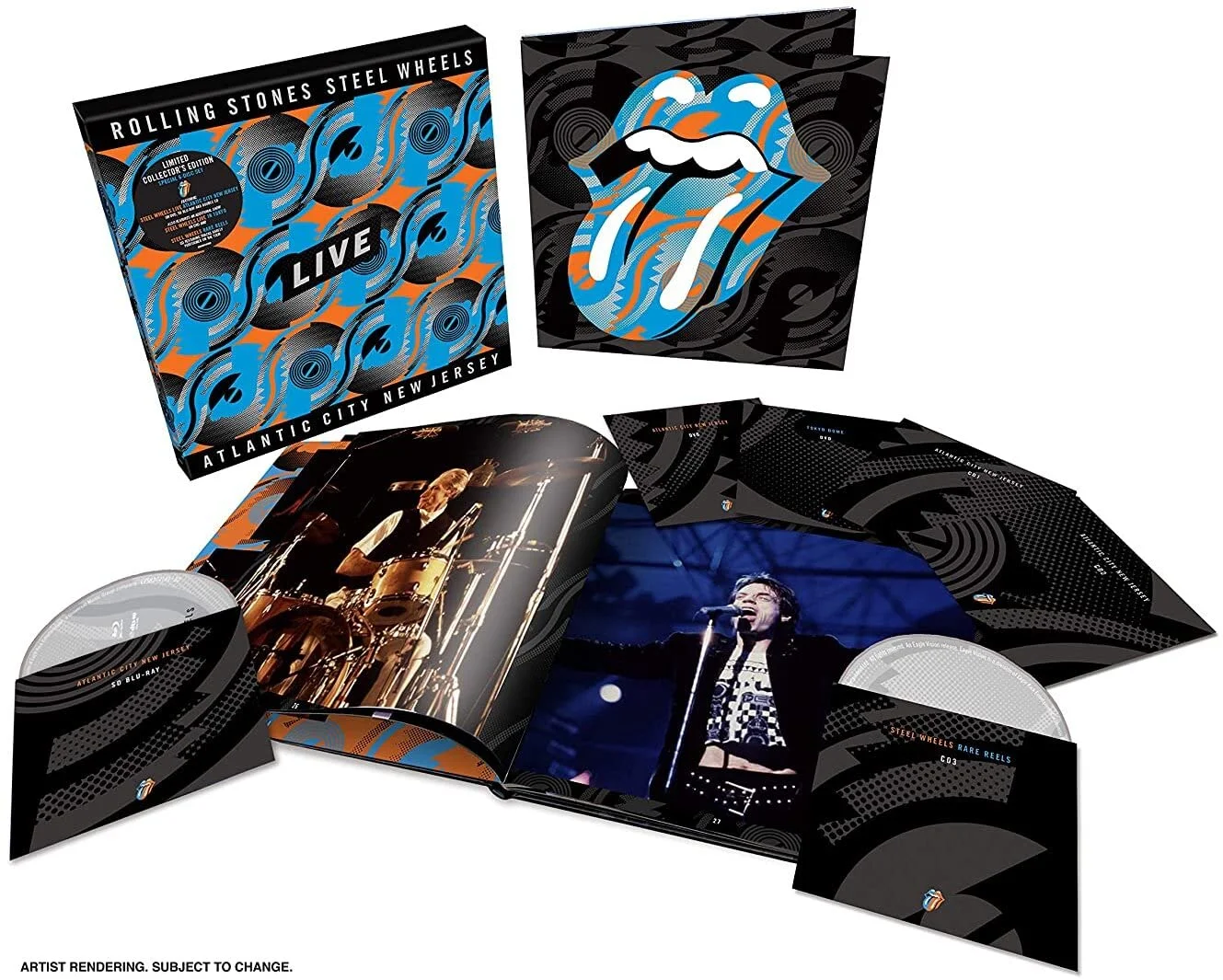 The Rolling Stones – Steel Wheels Live: Atlantic City 1989 (CD, edición deluxe 6 discos)