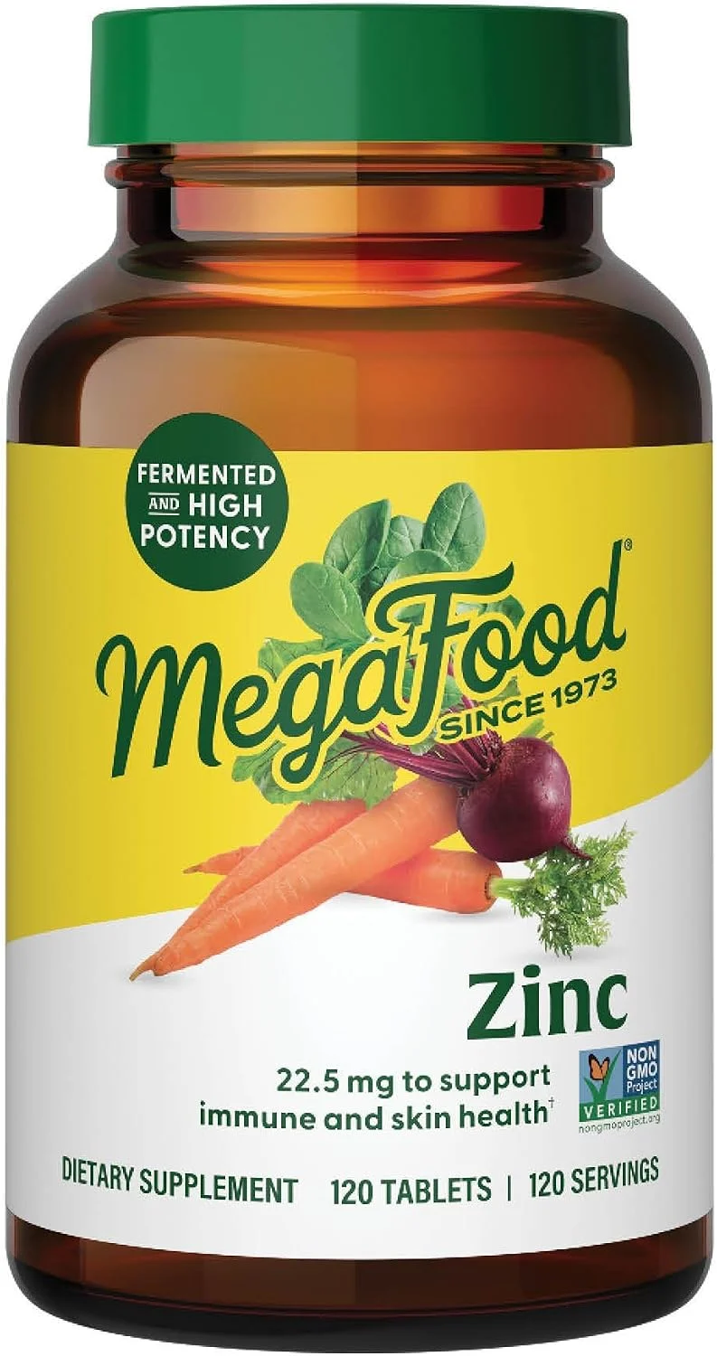 MegaFood Zinc Bisglycinate — 120 tabletas