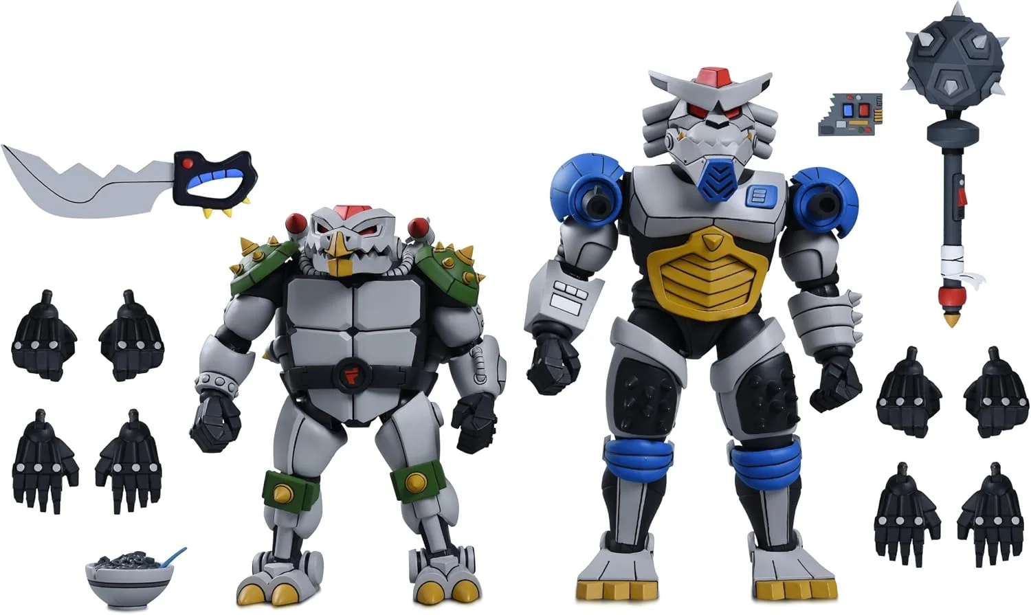 Figura Tortugas Ninja Robo Tokka y Rahzar (Pack x2) (dibujo 1987) 18 cm – NECA