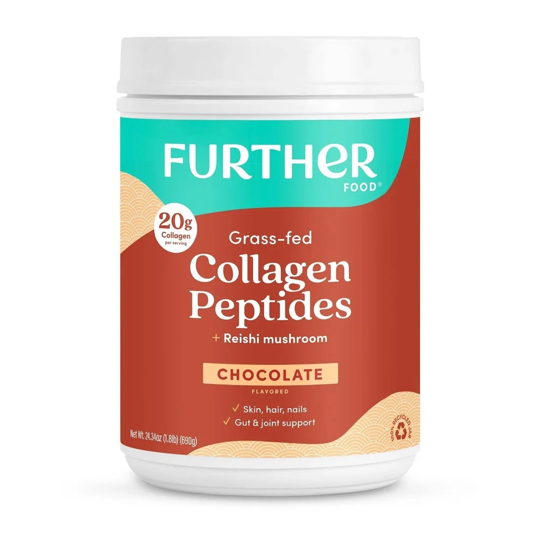 Further Food Colágeno en polvo chocolate — 24 oz / 30 porciones