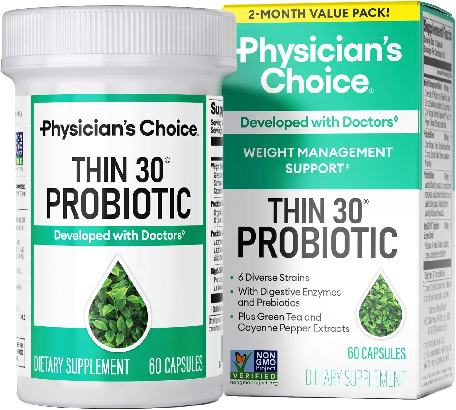 Probióticos Thin-30 · 60 cápsulas