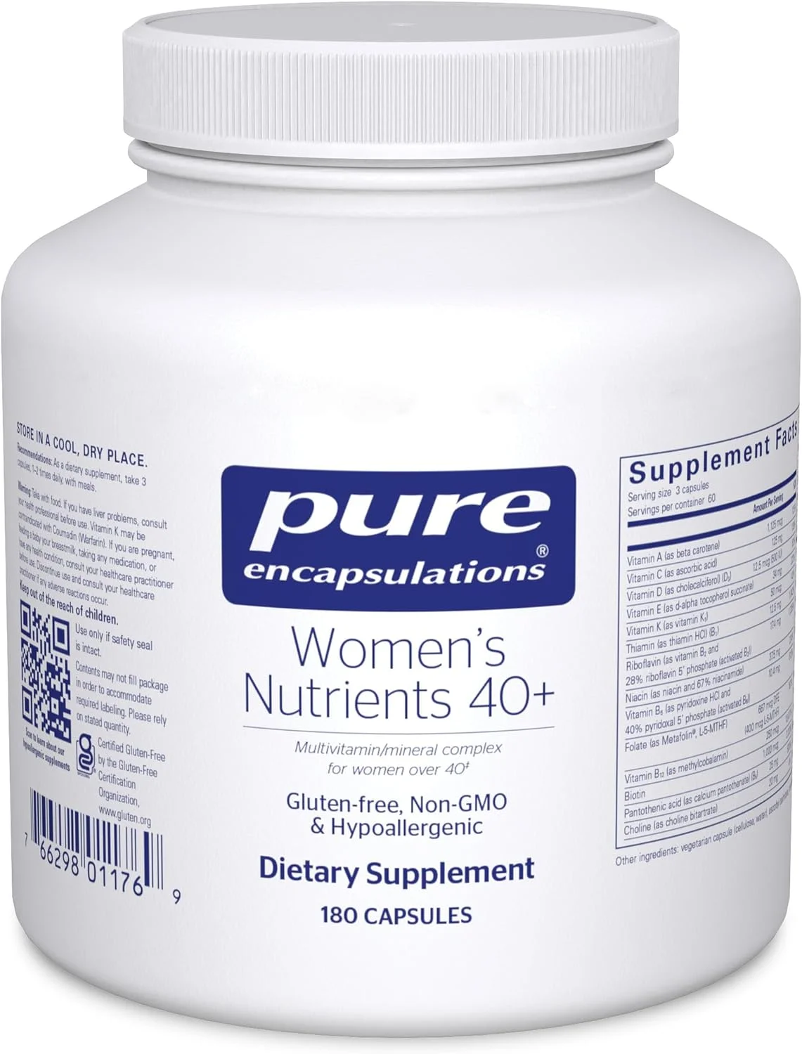 Pure Encapsulations Women's Nutrients 40+ – 180 cápsulas