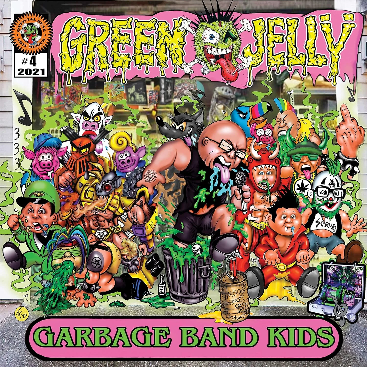 Green Jelly – Garbage Band Kids (Vinilo, LP, vinilo color rosa y verde, deluxe)