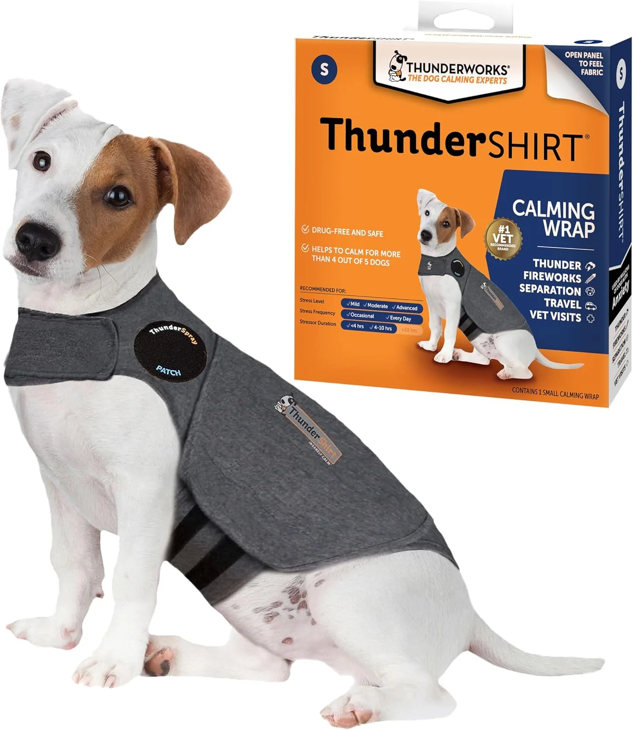 ThunderShirt chaleco calmante para perros gris · Talle S