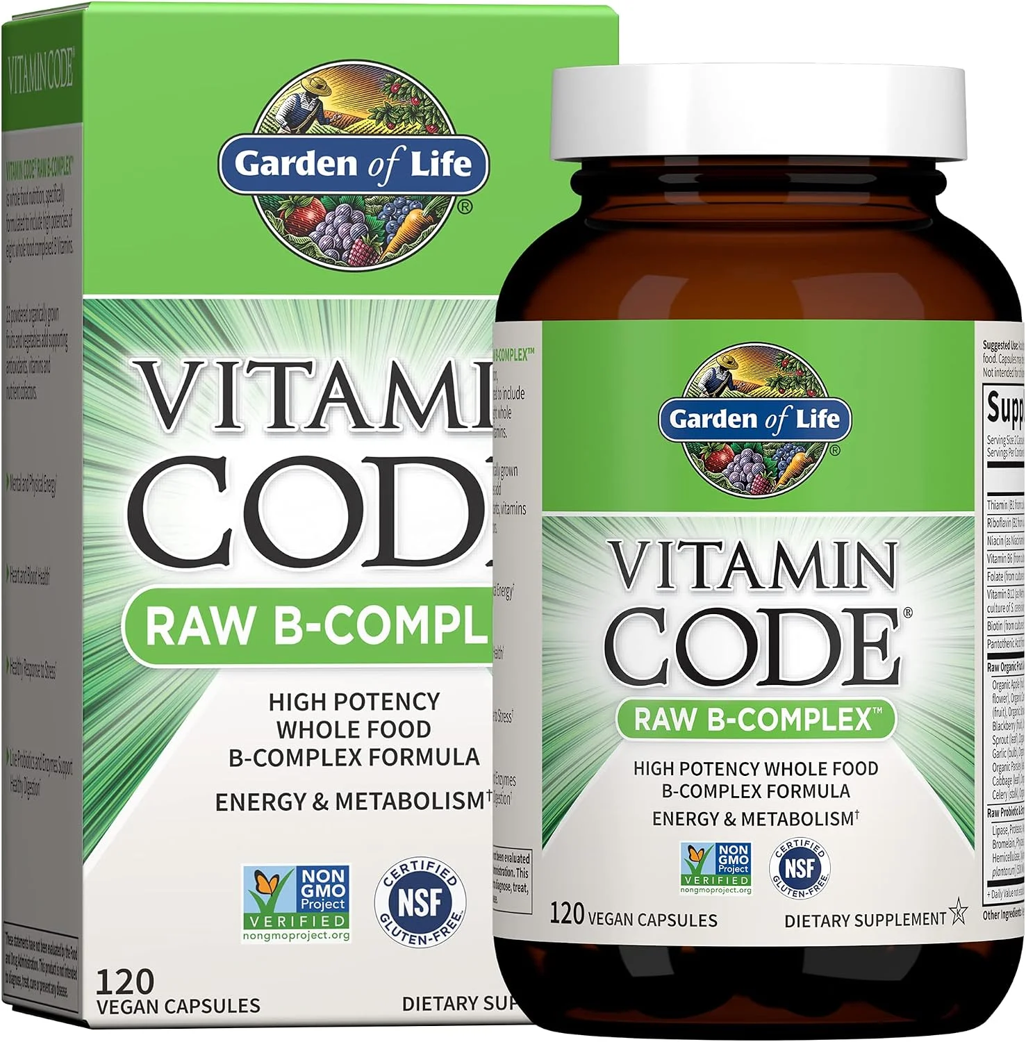 Vitamin Code Raw B-Complex · 120 cápsulas vegetales