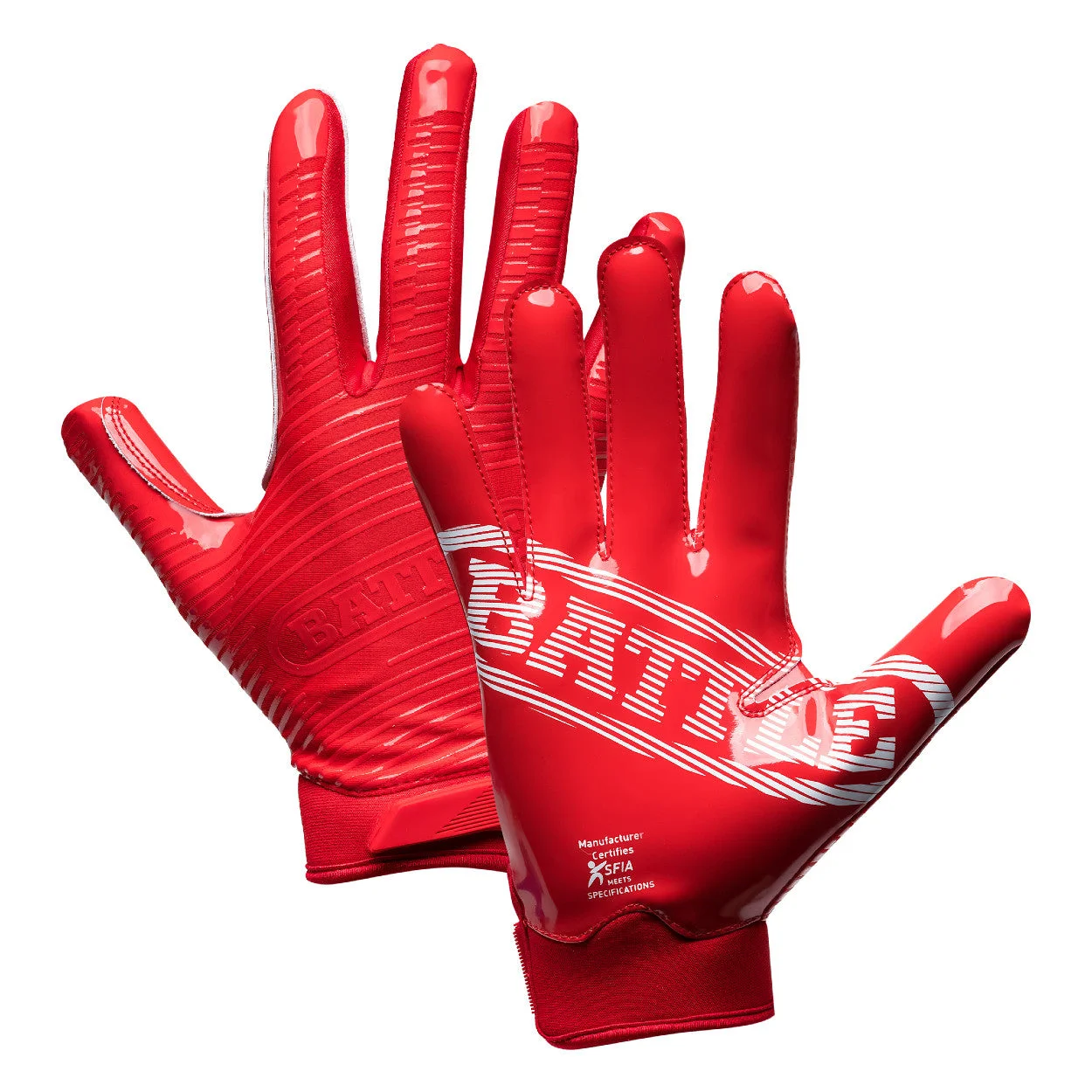 Battle Doom 1.0 – Guantes de receptor de fútbol americano (adulto, par)