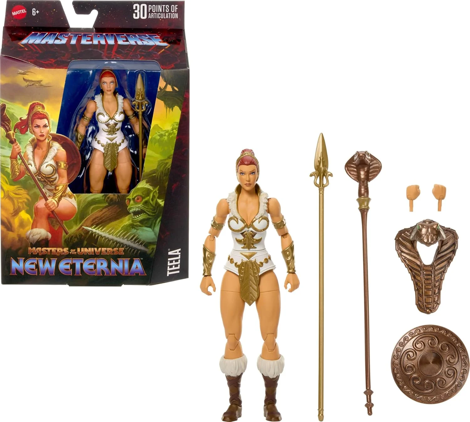 Figura Masters of the Universe Masterverse New Eternia Teela 18 cm – Mattel