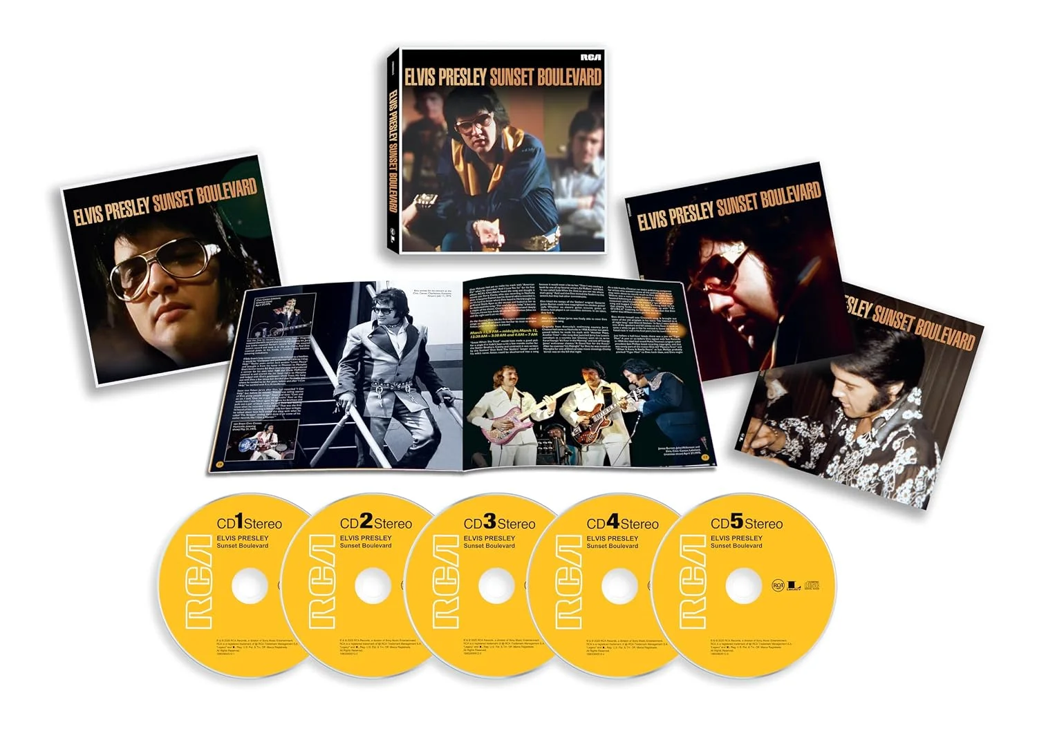 Elvis Presley – Sunset Boulevard (CD, box set 5 discos)