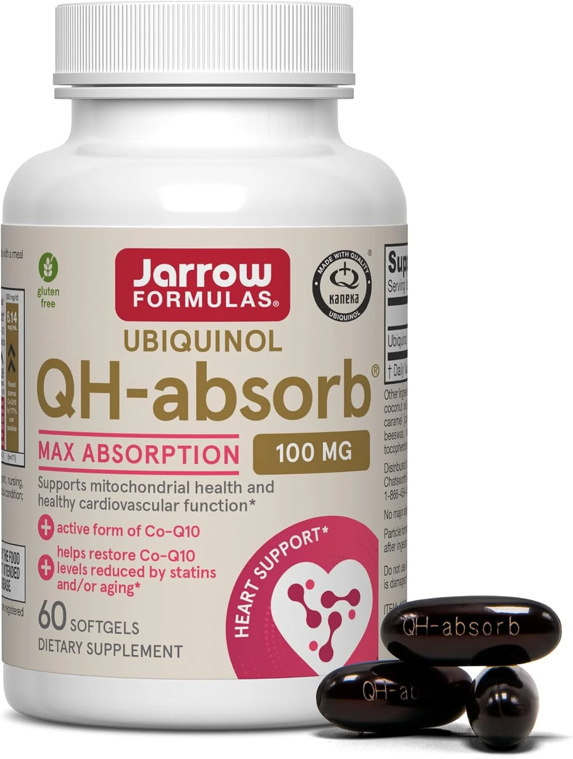 QH-Absorb Ubiquinol CoQ10 100 mg · 60 cápsulas blandas