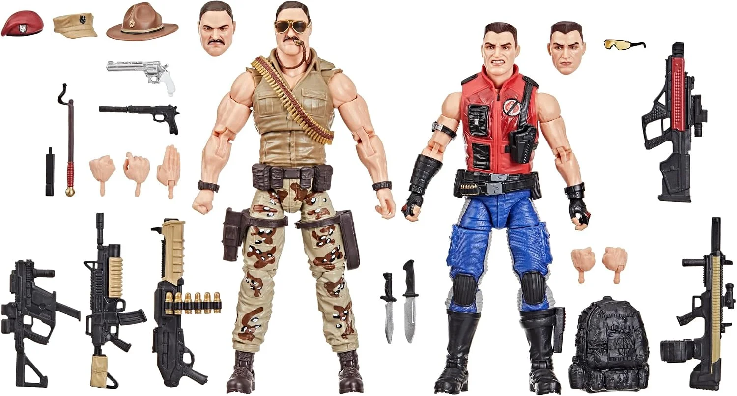 Pack x2 figuras G.I. Joe Classified Series SGT Slaughter y Felix Mercer Stratton #173 15 cm – Hasbro