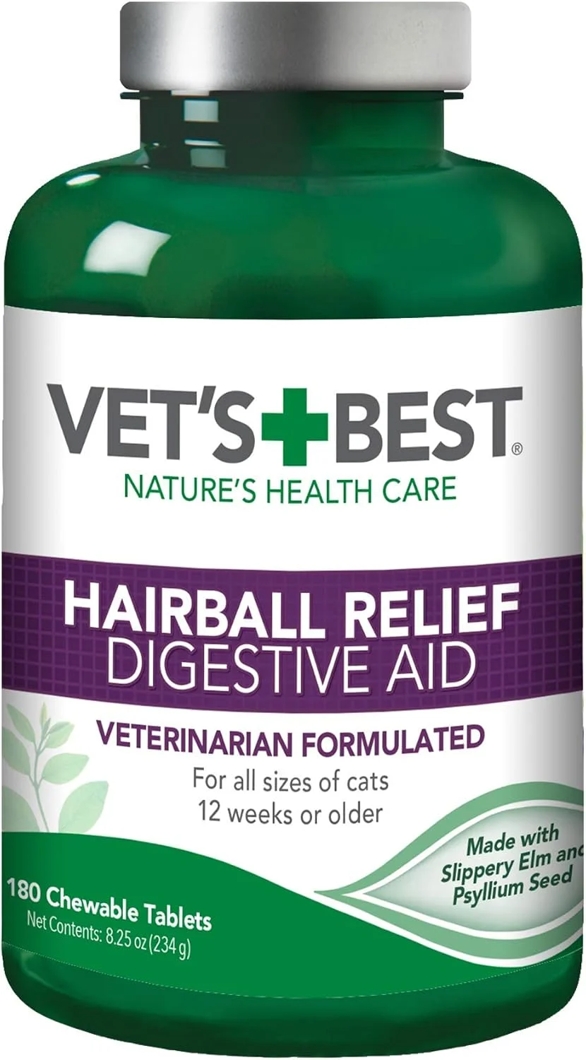 Vet's Best Hairball Relief para gatos · 180 comprimidos masticables