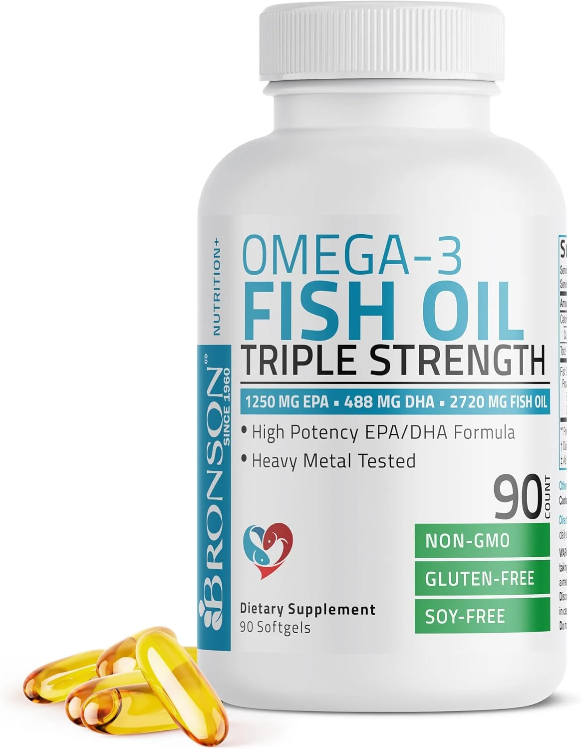 Omega-3 Triple Strength 2720 mg · 90 cápsulas blandas