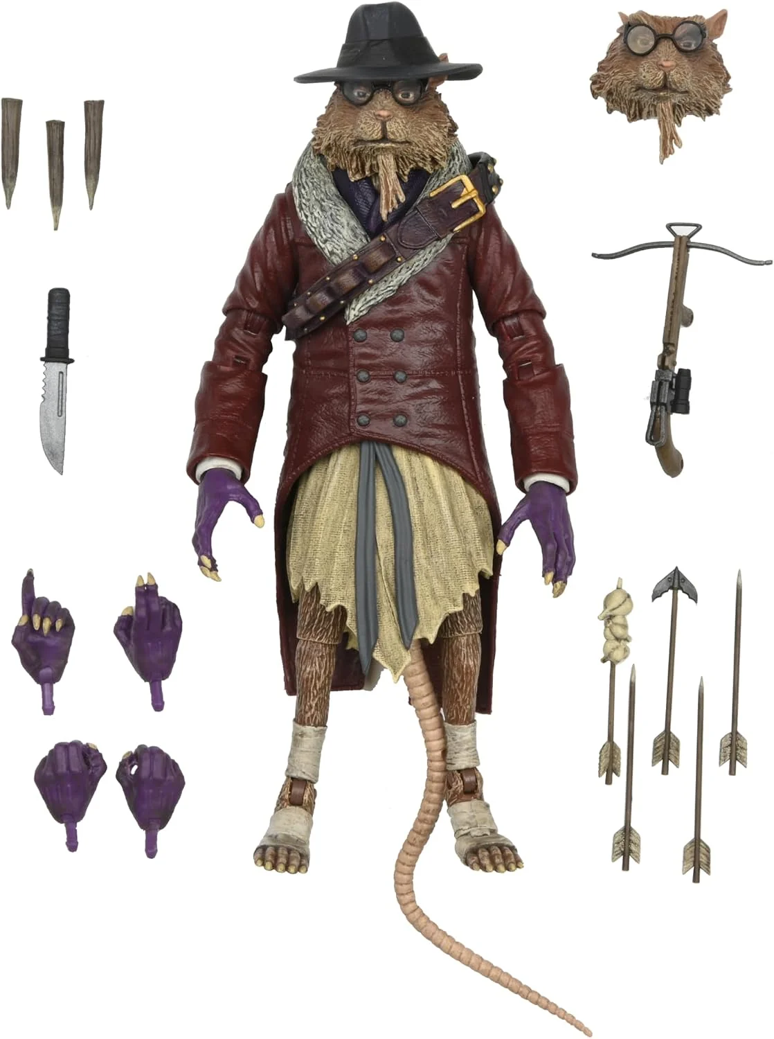 Figura Tortugas Ninja Splinter como Van Helsing (Universal Monsters) 18 cm – NECA