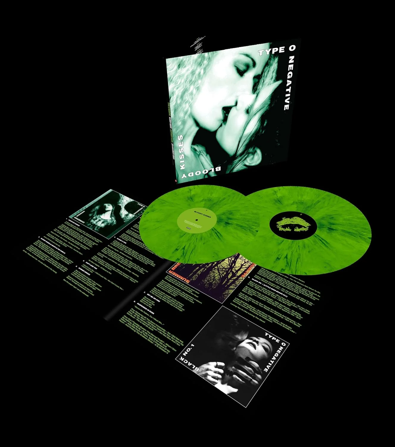 Type o Negative – Bloody Kisses: Suspended in Dusk, Edición 30 aniversario (Vinilo, 2 LP, vinilo verde)