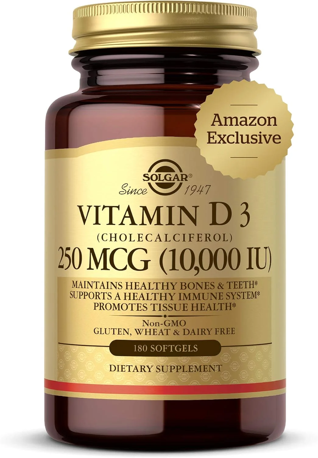 Vitamina D3 250 mcg (10000 UI) · 60 cápsulas blandas