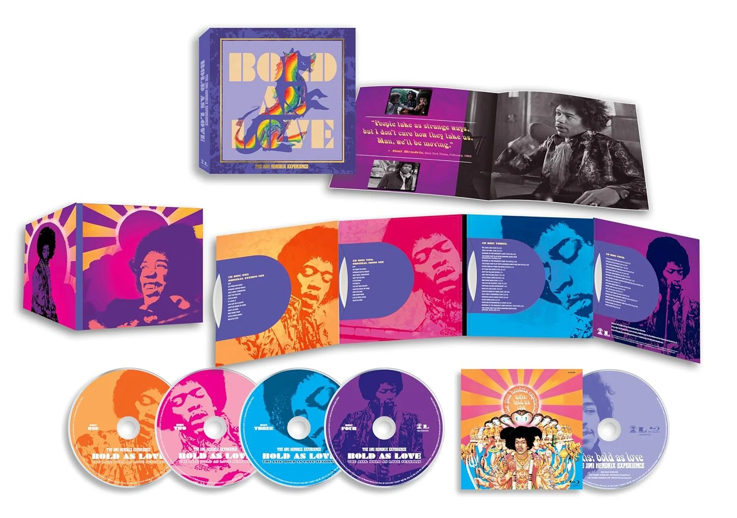The Jimi Hendrix Experience – Axis: Bold as Love (CD, box set 4 CD + Blu-ray, edición deluxe)