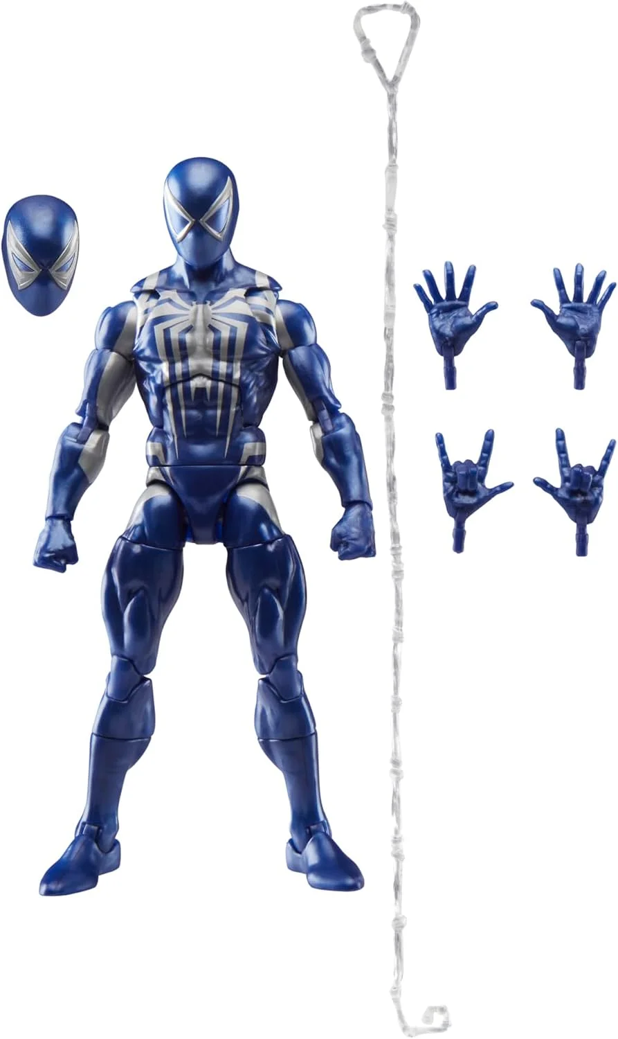 Figura Marvel Legends Peter Parker traje Anti-Venom (Marvel's Spider-Man 2, videojuego) 15 cm – Hasbro