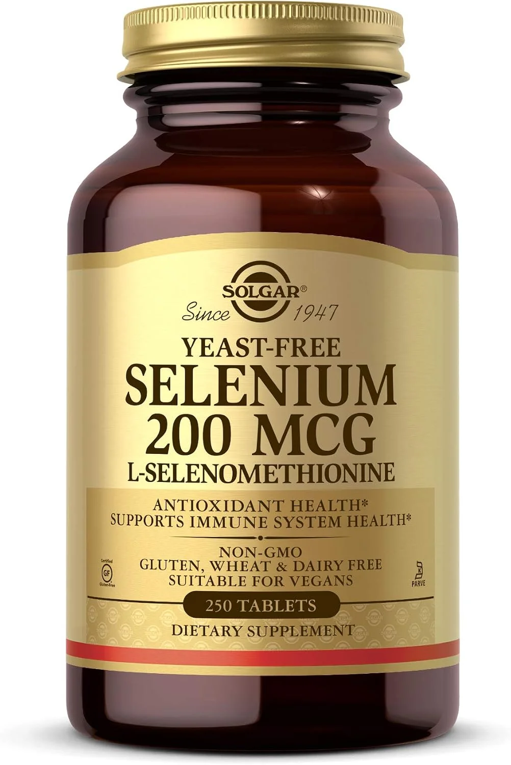 Selenio 200 mcg Libre de Levadura · 250 tabletas