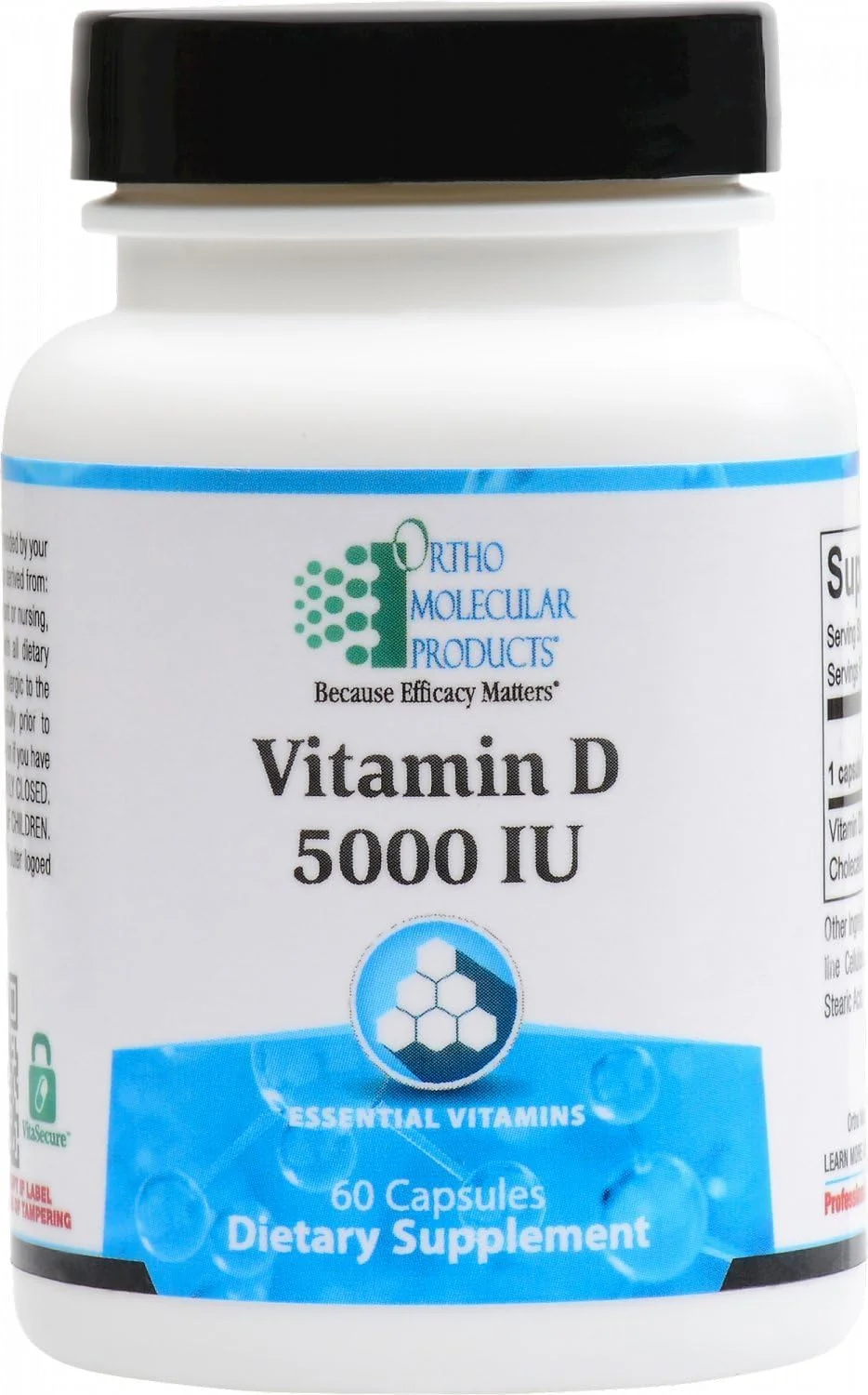 Ortho Molecular Products Vitamina D 5000 UI — 60 cápsulas