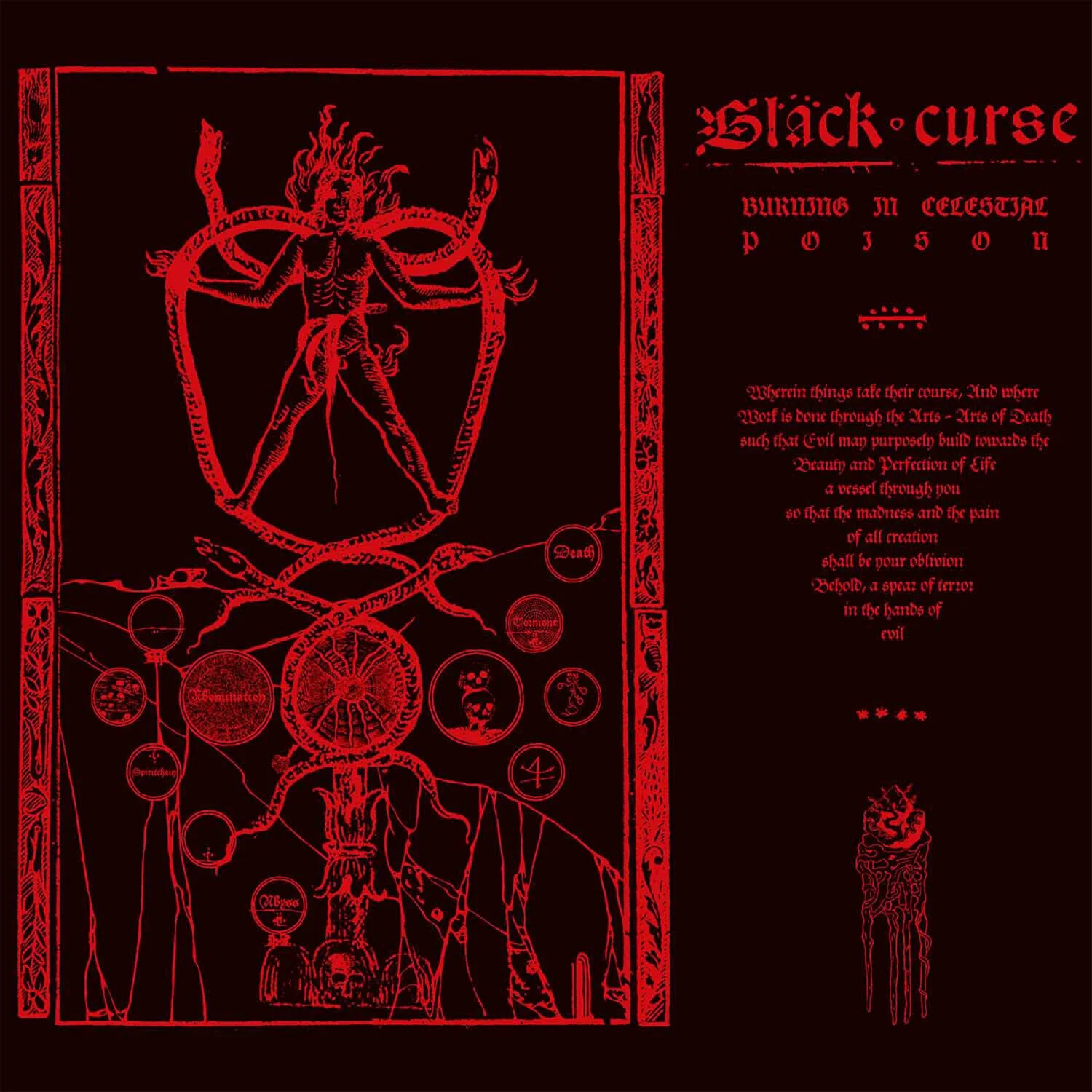 Black Curse – Burning in Celestial Poison (Vinilo, LP)