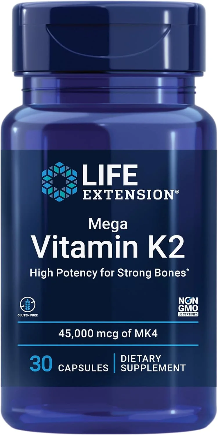 Life Extension Mega Vitamin K2 45 mg – 30 cápsulas