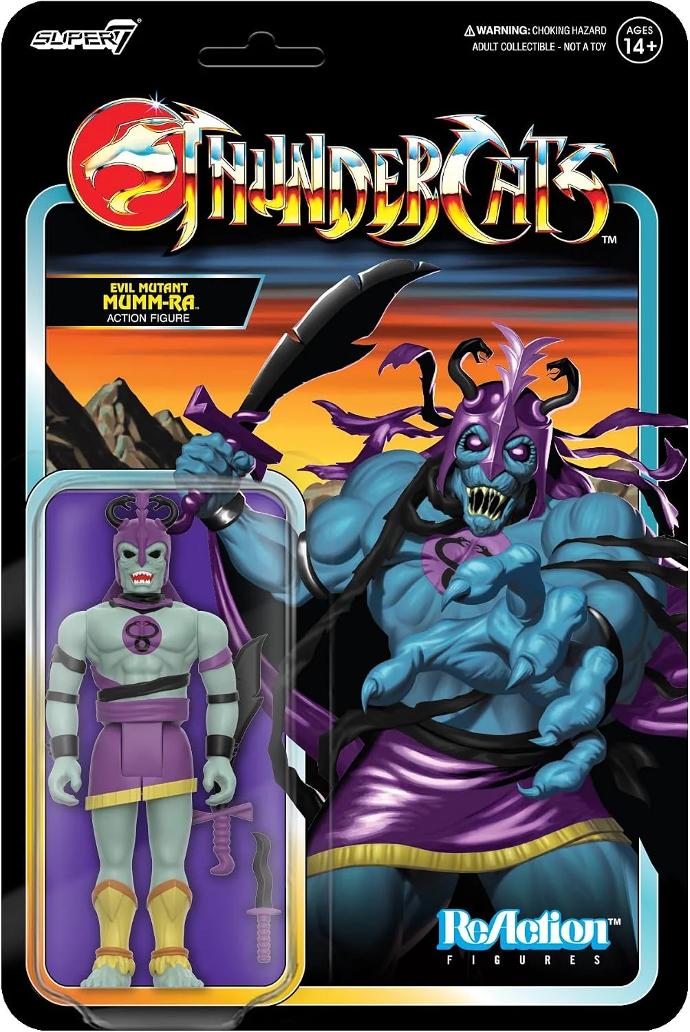 Figura Thundercats ReAction Mumm-Ra (Evil Mutant) 9 cm – Super7