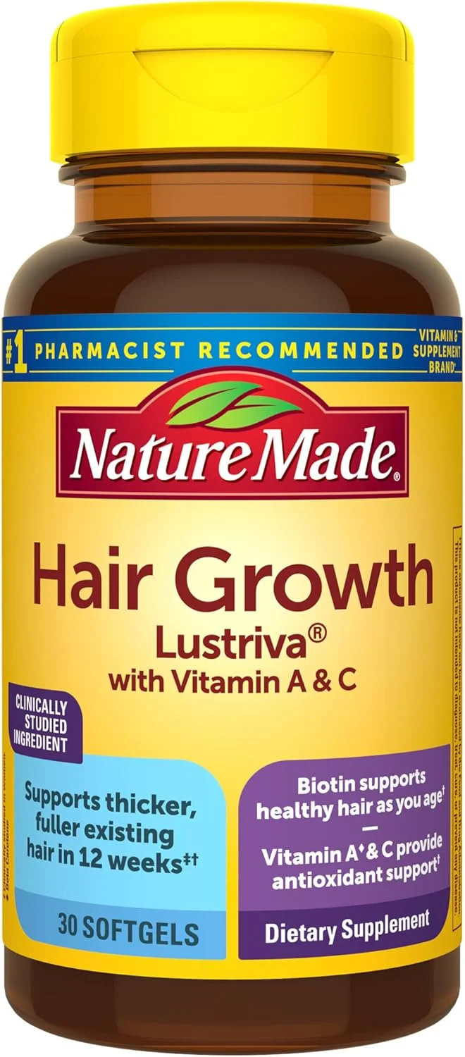 Hair Growth Lustriva · 30 cápsulas blandas