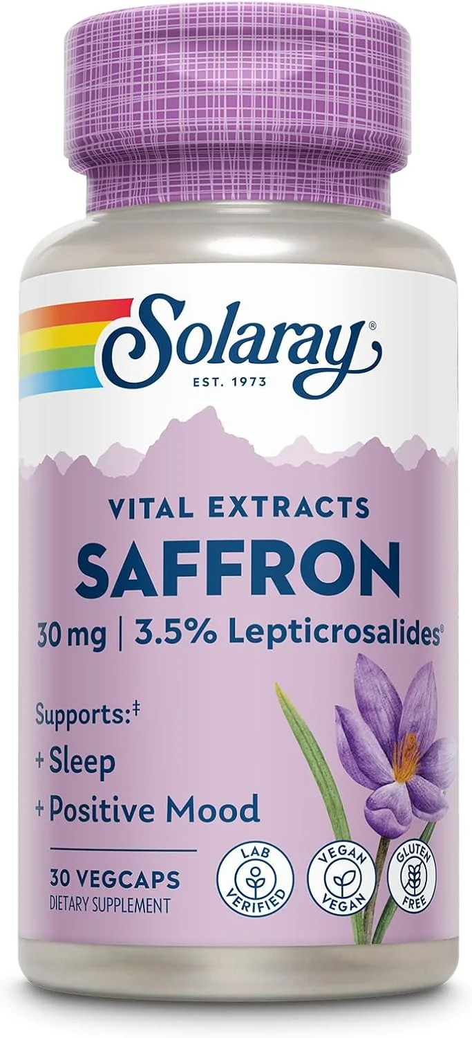 SOLARAY Saffron Extract 30 mg – 30 cápsulas