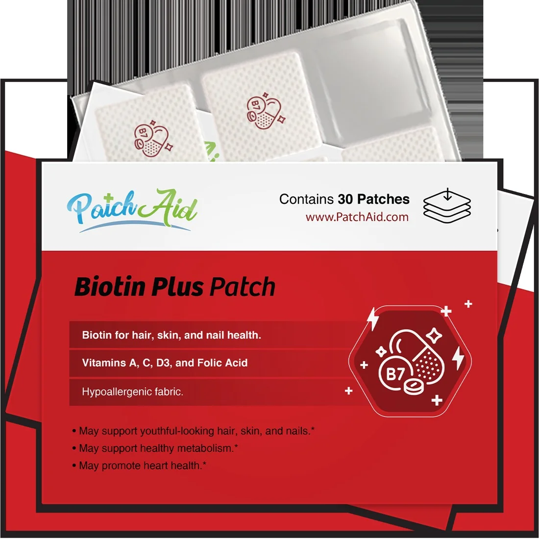 PatchAid Biotin Plus — 30 parches