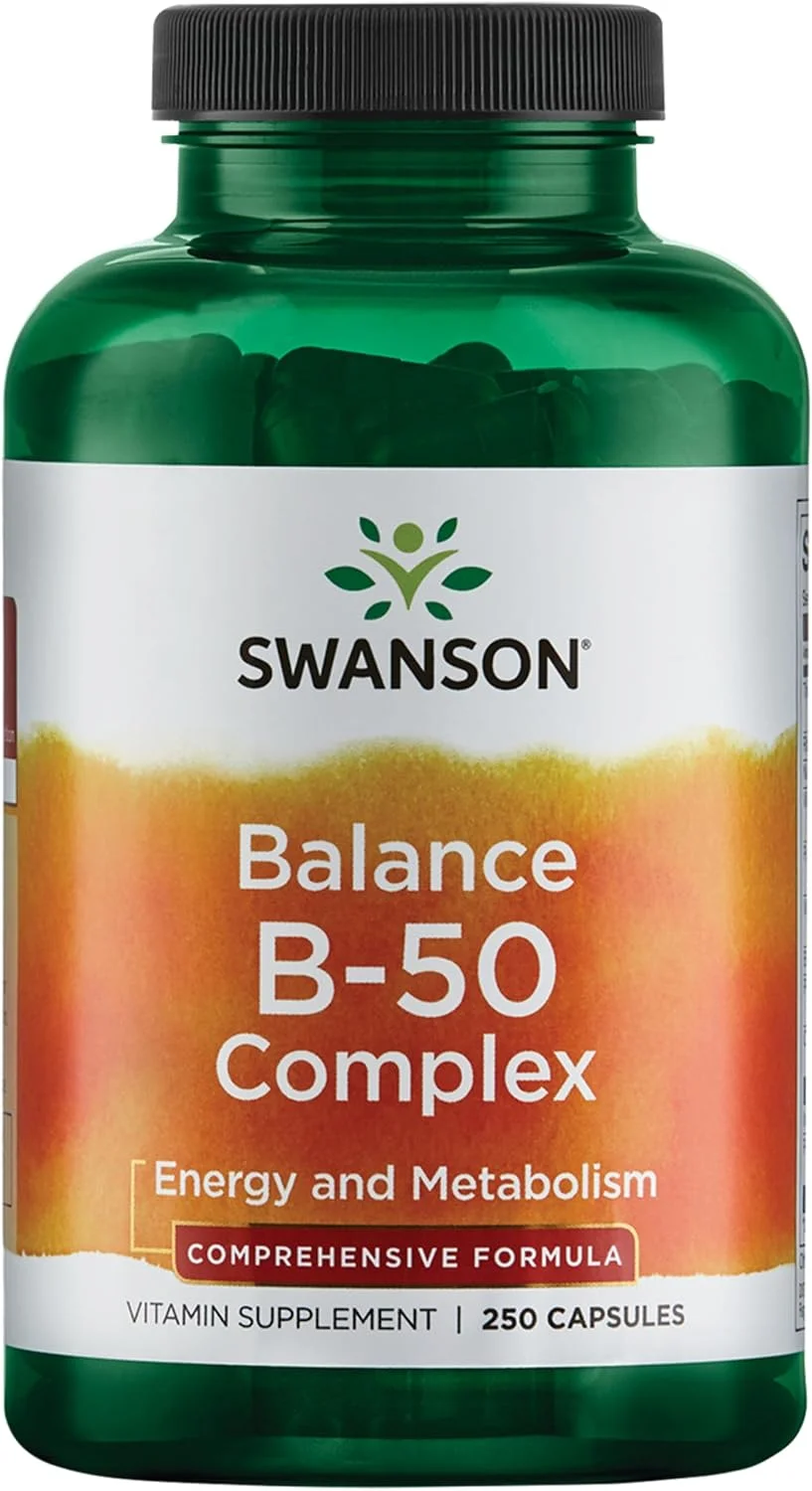 Swanson Balance B-50 complejo de vitaminas B — 250 cápsulas