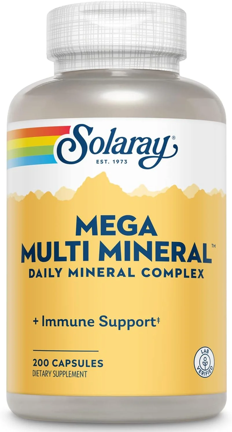 SOLARAY Mega Multi Mineral – 200 cápsulas