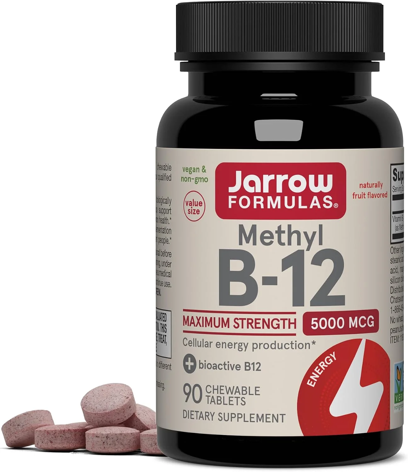 Metil B-12 5000 mcg Masticable · 90 tabletas
