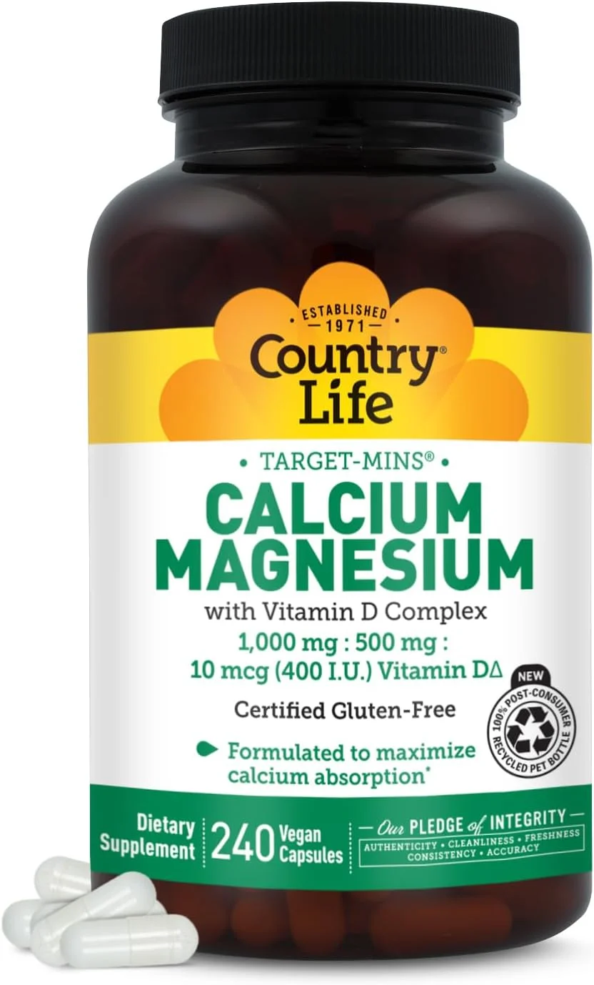 Calcio Magnesio con Vitamina D · 240 cápsulas