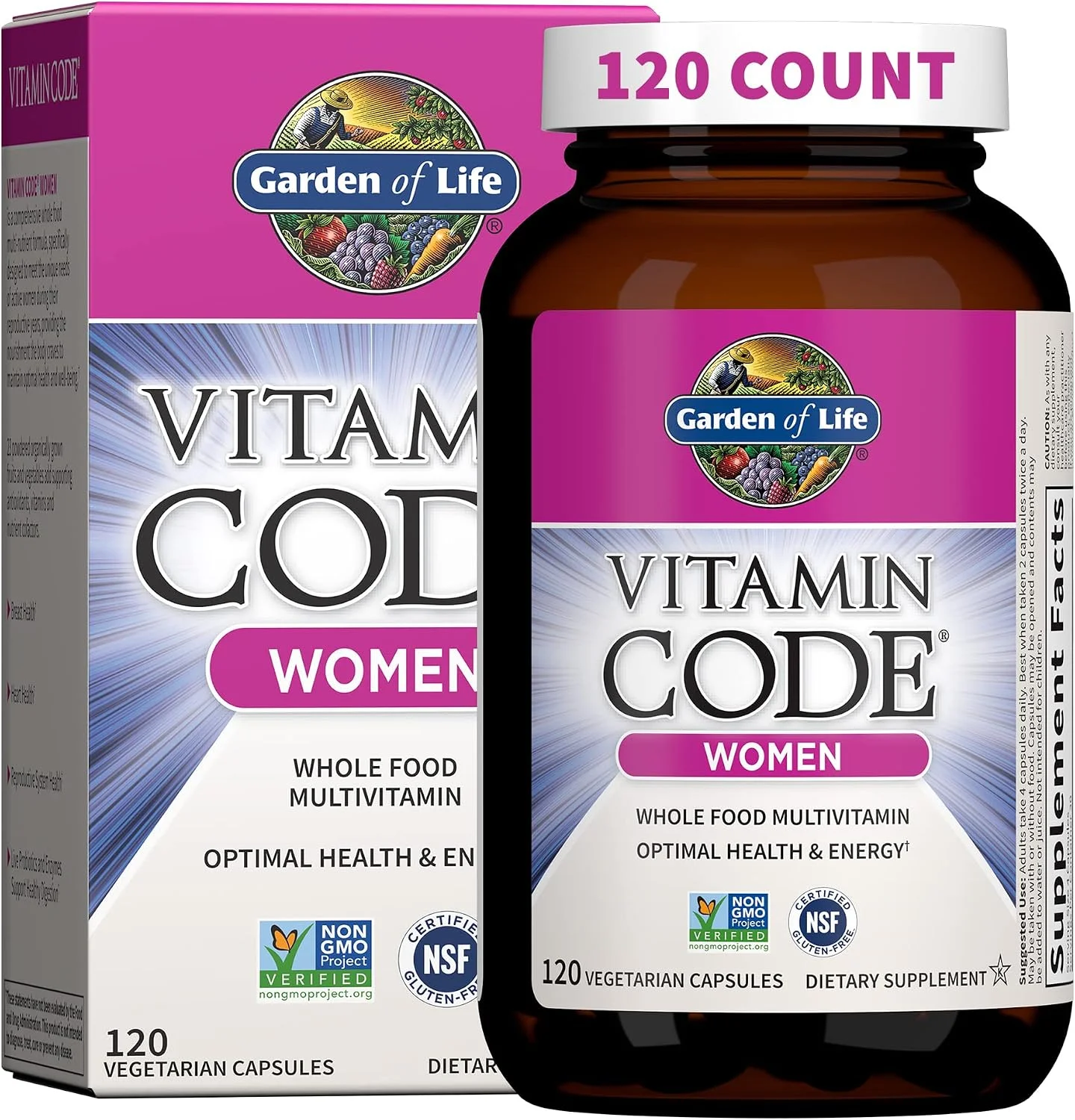 Vitamin Code Multivitamínico para Mujer · 120 cápsulas