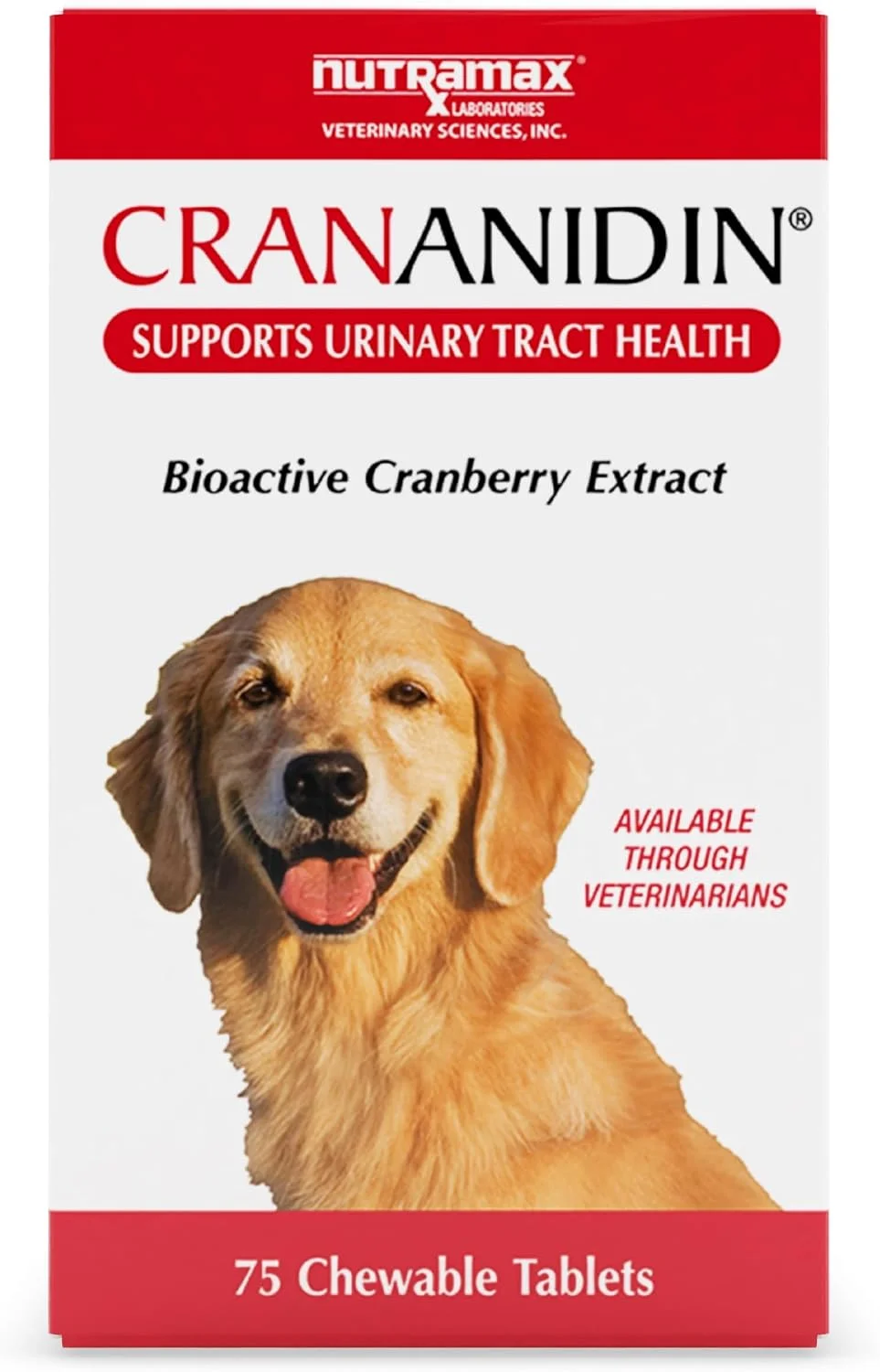 Nutramax Crananidin para perros · 75 comprimidos masticables