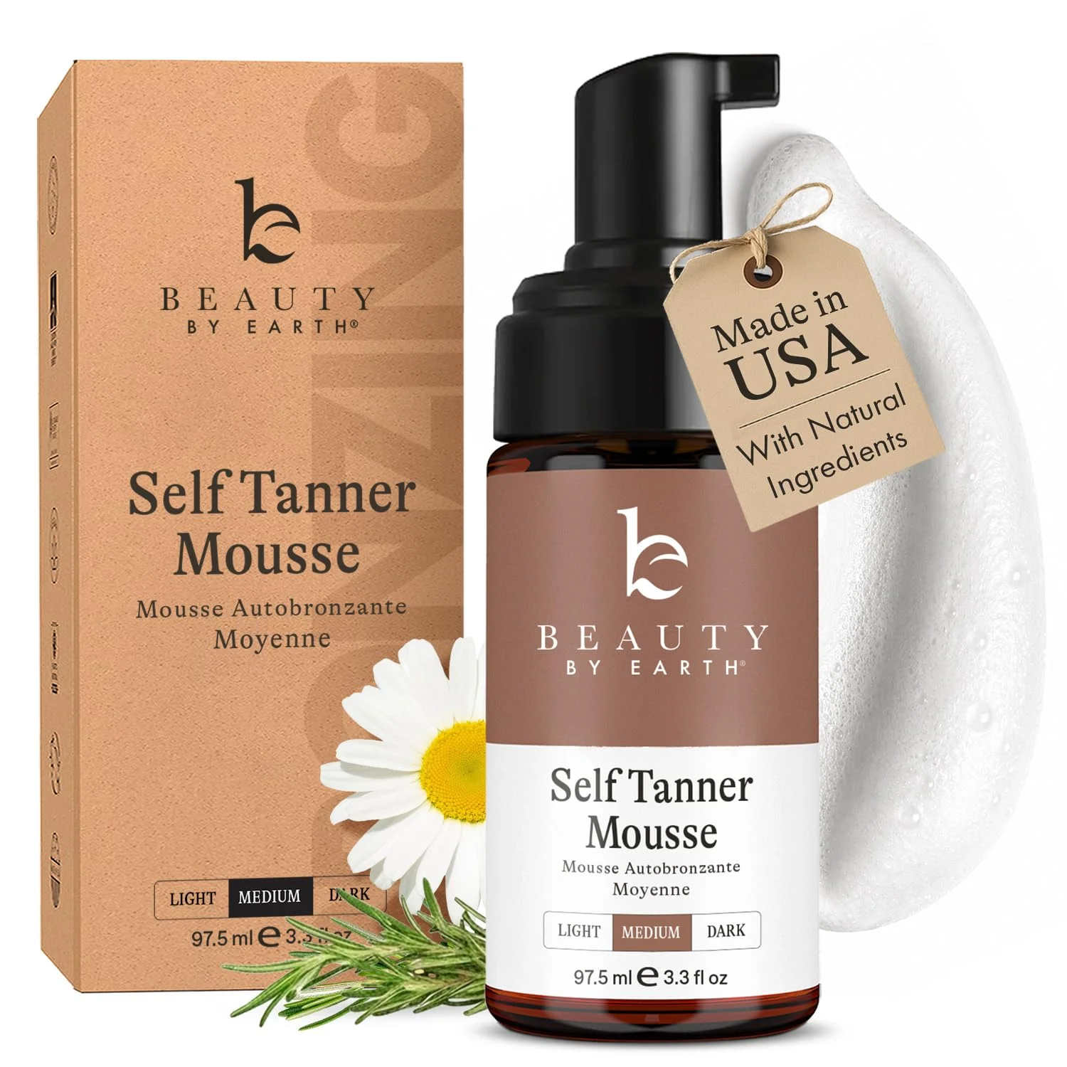 Autobronceante en Espuma Medio a Oscuro · 100 ml