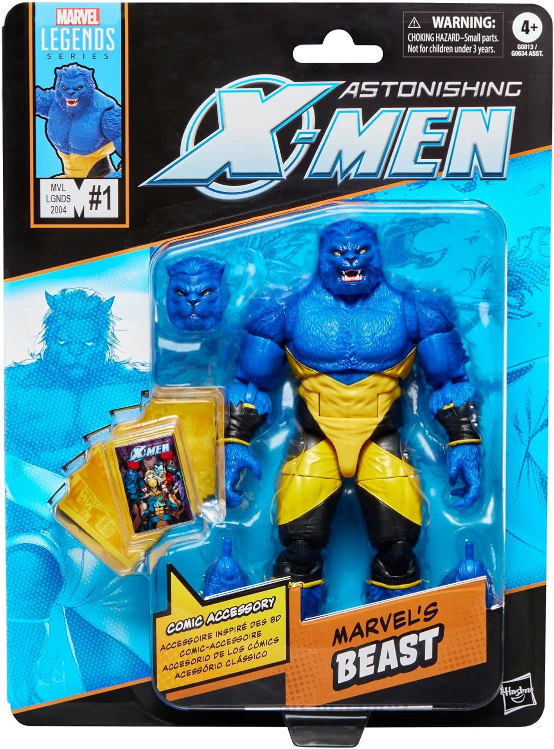 Figura Marvel Legends Beast (Astonishing X-Men, cómics) 15 cm – Hasbro