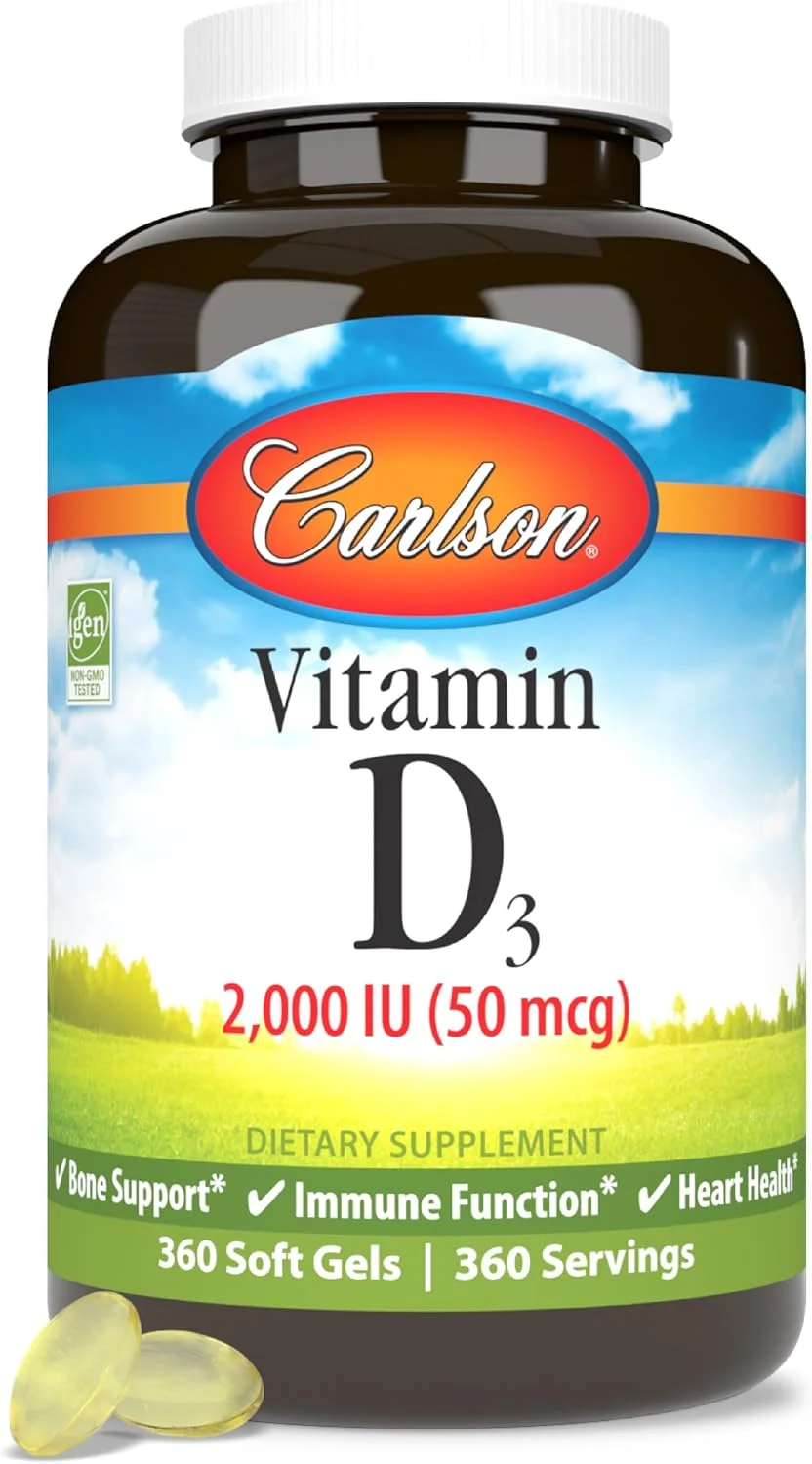 Vitamina D3 2000 UI · 360 cápsulas blandas