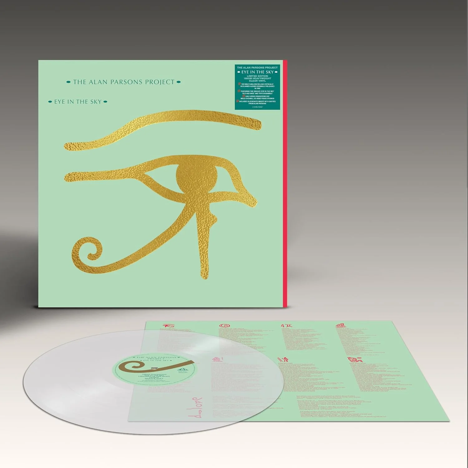 The Alan Parsons Project – Eye in the Sky (Vinilo, LP, 180 g, half-speed, vinilo transparente)