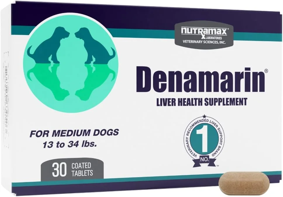 Nutramax Denamarin para perros medianos (6 a 15 kg) · 30 comprimidos