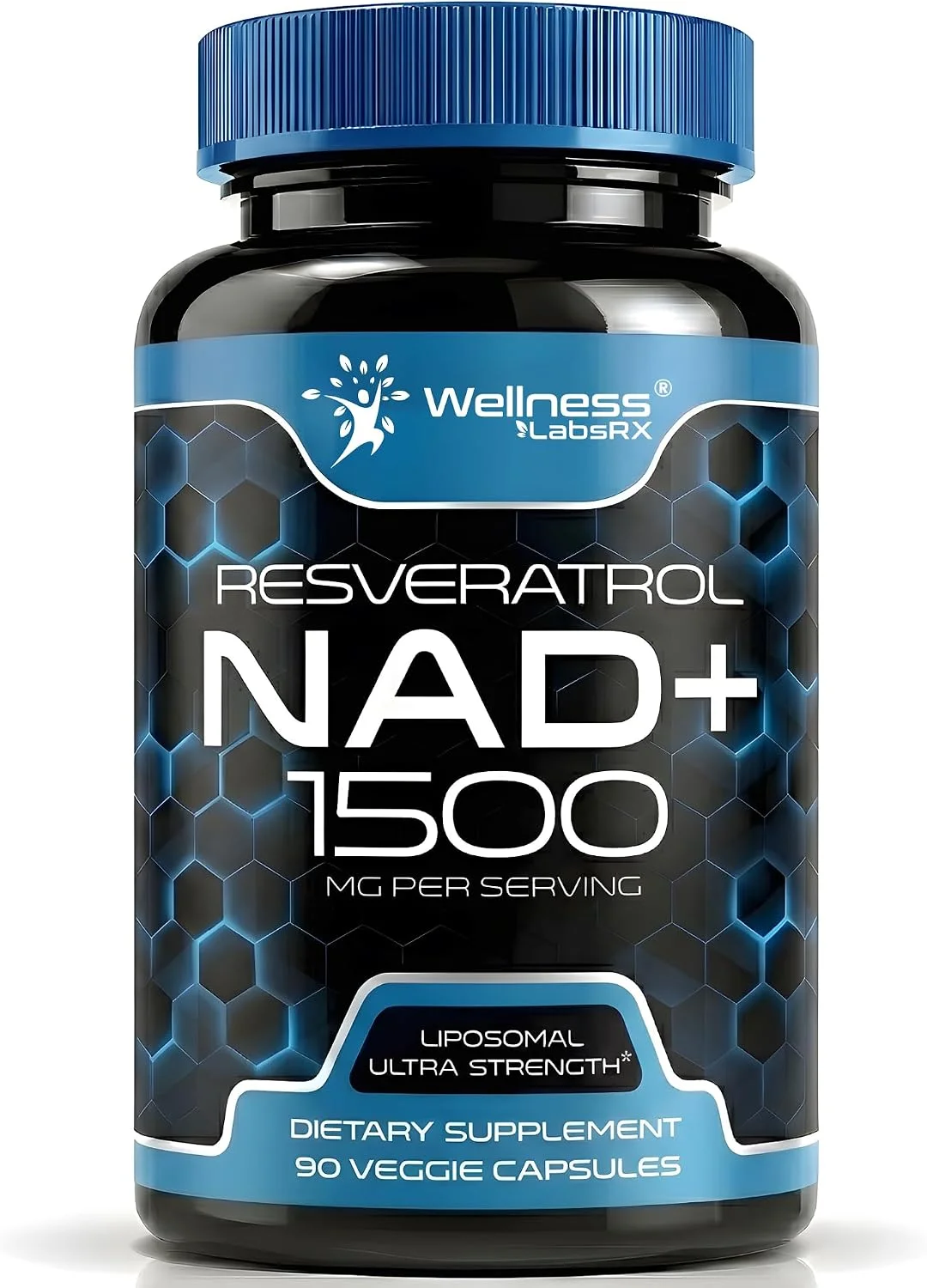 NAD Liposomal 1500 mg con Resveratrol · 90 cápsulas