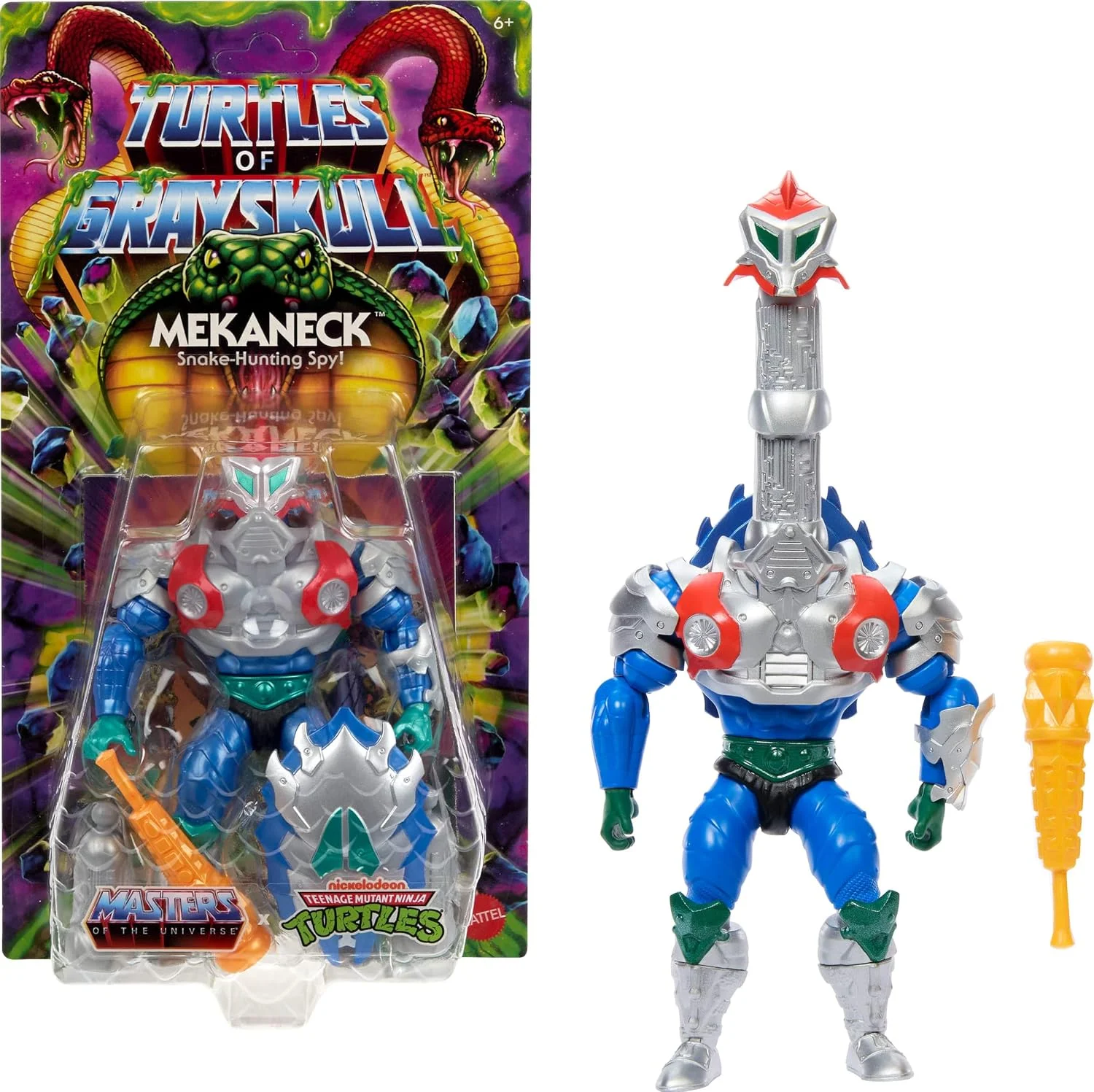 Figura Masters of the Universe Origins Turtles of Grayskull Mekaneck 14 cm – Mattel